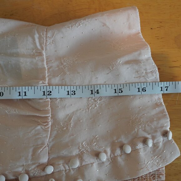 Anthropologie ASTR The Label Embroidered Blush Blouse XS Romantic Floral Cottage - Picture 10 of 10